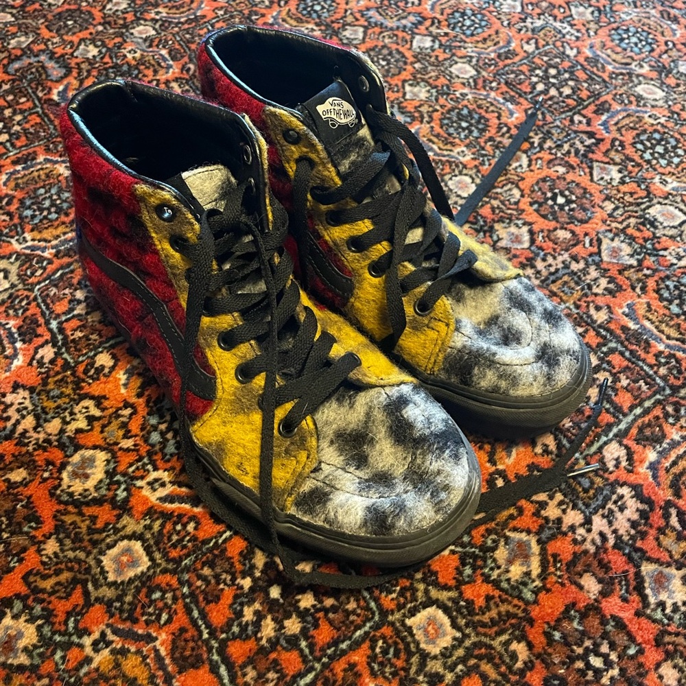 Platform animal print Vans